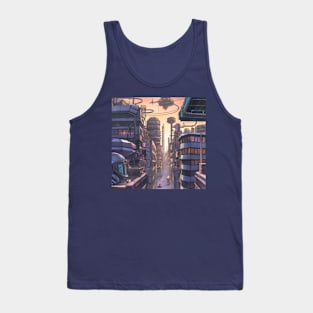 Futuristic vintage city Tank Top